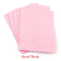 50Pcs/Lot Jewelry Polishing Cloth Silver Color Cleaning Polishing Cloth Soft Clean Wipe Wiping Cloth For Silver Gold Jewelry Too