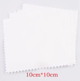 50Pcs/Lot Jewelry Polishing Cloth Silver Color Cleaning Polishing Cloth Soft Clean Wipe Wiping Cloth For Silver Gold Jewelry Too