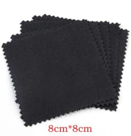 50Pcs/Lot Jewelry Polishing Cloth Silver Color Cleaning Polishing Cloth Soft Clean Wipe Wiping Cloth For Silver Gold Jewelry Too