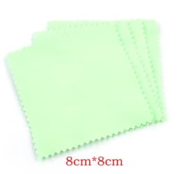 50Pcs/Lot Jewelry Polishing Cloth Silver Color Cleaning Polishing Cloth Soft Clean Wipe Wiping Cloth For Silver Gold Jewelry Too