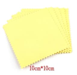 50Pcs/Lot Jewelry Polishing Cloth Silver Color Cleaning Polishing Cloth Soft Clean Wipe Wiping Cloth For Silver Gold Jewelry Too