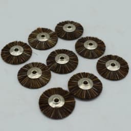 50pcs 22mm Soft Hair Wheel Brush Jewelry Abrasive Brushes For Drill Rotary Grinding Tools Dremel Accessories