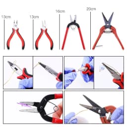 1Piece Jewelry Pliers Tools & Equipment Jewelry Making Handmade Tool Craft DIY Accessories Carbon Steel Nose Pliers Fixing