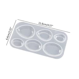 Pendant Charms Mold Resin Earrings Mold Silicone Keychain Mold Oval/Water Drop Epoxy Casting Mold for DIY Jewelry Making
