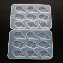 Simulated Food Resin Mold Ice Cream Cones Popsicle Food Keychain Pendant Silicone Resin Mold Jewelry Making Tools R3MC