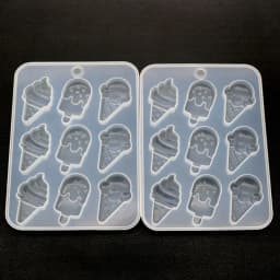 Simulated Food Resin Mold Ice Cream Cones Popsicle Food Keychain Pendant Silicone Resin Mold Jewelry Making Tools R3MC