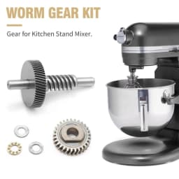 157F Worm Gear Bearing Pinion-with Shaft for KitchenAid 5QT/6QT Stand Mixer 9706529 9703445 9703680 W11086780 WP9709231