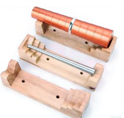 Bracelet and Ring Shaping Assist Stand Bracelet/Ring Mandrel Wooden Shaping Aid Holder for Jewelry DIY Work