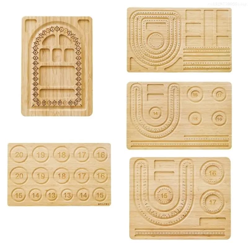 Bead Board Bracelet Beading Jewelry Making Tray Workbench Size Measuring Plate Craft Tool Accessories F0S4