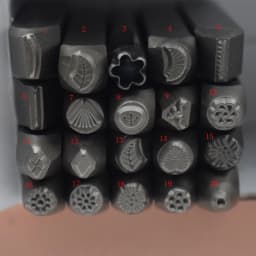 Flower Stamps Metal Design Stamp Steel Hand Punch for Jewelry Crafts