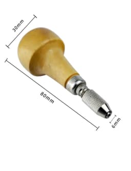 Pin Tong Vise Wooden Handle and 1 Extra Collet Jewelry Watchmaking Tool