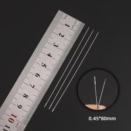30pcs Metal Beading Needles For Beads Necklace Bracelet Tools Stainless Steel Self Threading Needle Pins For Jewelry Supplies