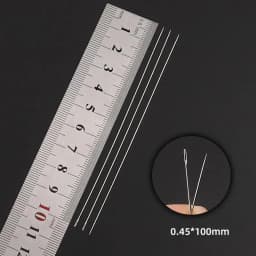 30pcs Metal Beading Needles For Beads Necklace Bracelet Tools Stainless Steel Self Threading Needle Pins For Jewelry Supplies