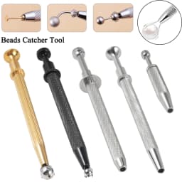 Professional Jewelry Holder Bead Ball Pick Up Tool Prong Tweezers Catcher Crystal Grabbers with 4 Claws Earring Making Grasping