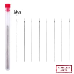 8cm 10cm Stainless Steel Beading Needles Easy Jewelry Making Tools Beading Pins Needles for Beading DIY Jewelry Making 30pcs