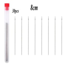 8cm 10cm Stainless Steel Beading Needles Easy Jewelry Making Tools Beading Pins Needles for Beading DIY Jewelry Making 30pcs
