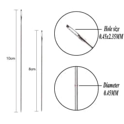 8cm 10cm Stainless Steel Beading Needles Easy Jewelry Making Tools Beading Pins Needles for Beading DIY Jewelry Making 30pcs
