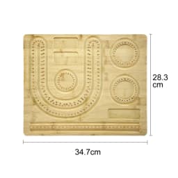 Handmade Diy Design Necklace Board Bamboo Jewelry Making Tool Bracelet Pearl Necklace Storage Tray Diy Accessory