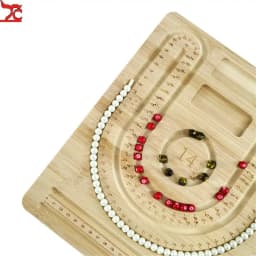 Handmade Diy Design Necklace Board Bamboo Jewelry Making Tool Bracelet Pearl Necklace Storage Tray Diy Accessory