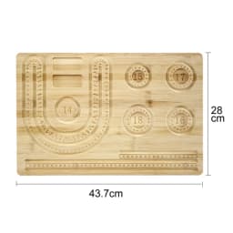 Handmade Diy Design Necklace Board Bamboo Jewelry Making Tool Bracelet Pearl Necklace Storage Tray Diy Accessory