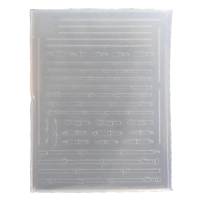 3D Art Mold with Variety of Patterns Template Carving Sticker Stencil Tools Moulds for Nail Enthusiasts and Salons R3MC
