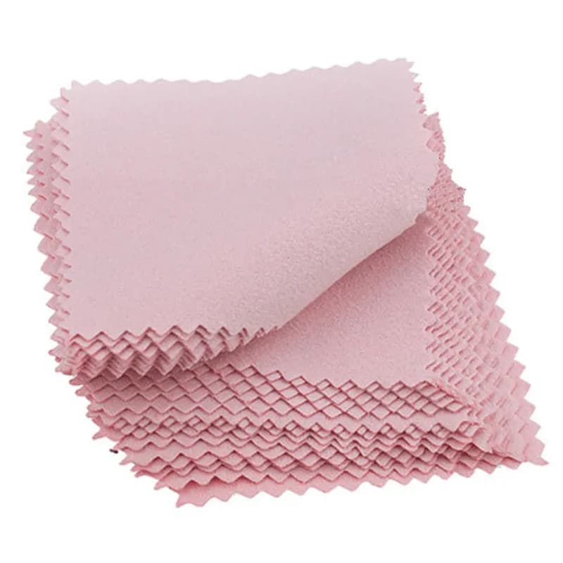 50Pcs 8x8cm Jewelry Silver Polishing Cloth Jew Elry Maintenance Silver Polishing Cloth