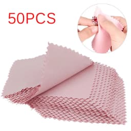 50Pcs 8x8cm Jewelry Silver Polishing Cloth Jew Elry Maintenance Silver Polishing Cloth