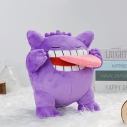 Sleeping Gengar Plush Toys Anime Stuffed Animal Collectible Soft Plushies Cute Mega Gengar Peluche Dolls Birthday Gifts Kids