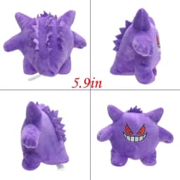 Sleeping Gengar Plush Toys Anime Stuffed Animal Collectible Soft Plushies Cute Mega Gengar Peluche Dolls Birthday Gifts Kids