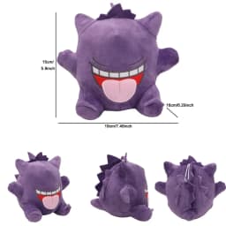Sleeping Gengar Plush Toys Anime Stuffed Animal Collectible Soft Plushies Cute Mega Gengar Peluche Dolls Birthday Gifts Kids