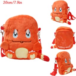 New Pokemon Plush Bag Pikachu Mimikyu Gengar Lucario Soft Stuffed Toy Rowlet Eevee Snorlax Peluche Dolls Shoulder Bags Sac A Dos