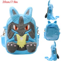New Pokemon Plush Bag Pikachu Mimikyu Gengar Lucario Soft Stuffed Toy Rowlet Eevee Snorlax Peluche Dolls Shoulder Bags Sac A Dos