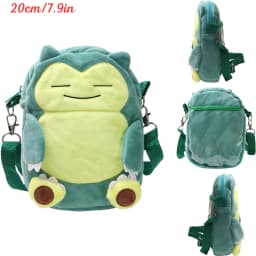 New Pokemon Plush Bag Pikachu Mimikyu Gengar Lucario Soft Stuffed Toy Rowlet Eevee Snorlax Peluche Dolls Shoulder Bags Sac A Dos
