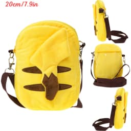 New Pokemon Plush Bag Pikachu Mimikyu Gengar Lucario Soft Stuffed Toy Rowlet Eevee Snorlax Peluche Dolls Shoulder Bags Sac A Dos