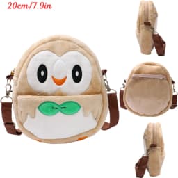 New Pokemon Plush Bag Pikachu Mimikyu Gengar Lucario Soft Stuffed Toy Rowlet Eevee Snorlax Peluche Dolls Shoulder Bags Sac A Dos