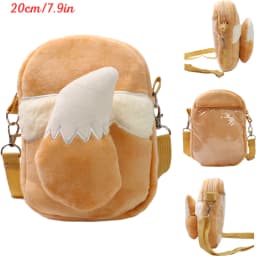 New Pokemon Plush Bag Pikachu Mimikyu Gengar Lucario Soft Stuffed Toy Rowlet Eevee Snorlax Peluche Dolls Shoulder Bags Sac A Dos