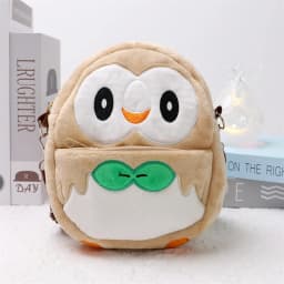 New Pokemon Plush Bag Pikachu Mimikyu Gengar Lucario Soft Stuffed Toy Rowlet Eevee Snorlax Peluche Dolls Shoulder Bags Sac A Dos