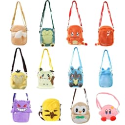 Pokemon Pikachu Gengar Mimikyu Snorlax Rowlet Psyduck Lucario Charmander Plush Backpack Pokemon Anime Shoulder Bag Doll Toy