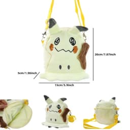 Pokemon Pikachu Gengar Mimikyu Snorlax Rowlet Psyduck Lucario Charmander Plush Backpack Pokemon Anime Shoulder Bag Doll Toy