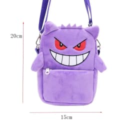 Pokemon Pikachu Gengar Mimikyu Snorlax Rowlet Psyduck Lucario Charmander Plush Backpack Pokemon Anime Shoulder Bag Doll Toy