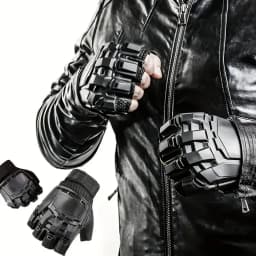 Outdoor Tactical Hard-Shell Breathable Gloves (Full/Half-Finger) for CS Training,Ops,Motorcycling,Cycling,Hiking
