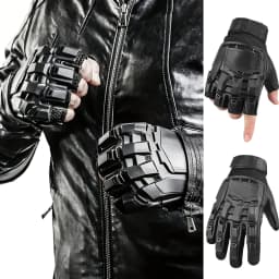 Outdoor Tactical Hard-Shell Breathable Gloves (Full/Half-Finger) for CS Training,Ops,Motorcycling,Cycling,Hiking