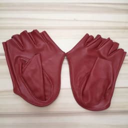Fashion Sexy Female Night Club Pole Dancing Leather Gloves Women Gothic Punk Rock Show Half Palm Full Finger Fitness Gloves L63