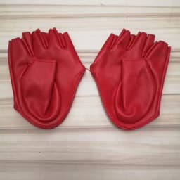 Fashion Sexy Female Night Club Pole Dancing Leather Gloves Women Gothic Punk Rock Show Half Palm Full Finger Fitness Gloves L63
