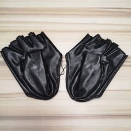 Fashion Sexy Female Night Club Pole Dancing Leather Gloves Women Gothic Punk Rock Show Half Palm Full Finger Fitness Gloves L63
