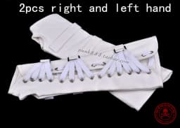 Impersonator Michael Jackson Costumes Armbrace Stuff BAD Jam Black White Cotton Glove