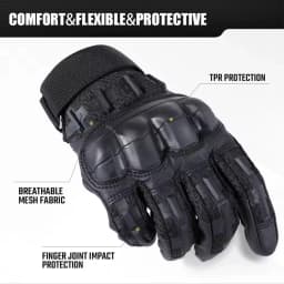 Tactical Gloves Touch Screen Hard Shell Outdoor Hunting Airsoft Combat Shooting Hiking Cycling Sports PU Leather Anti-skid Gear