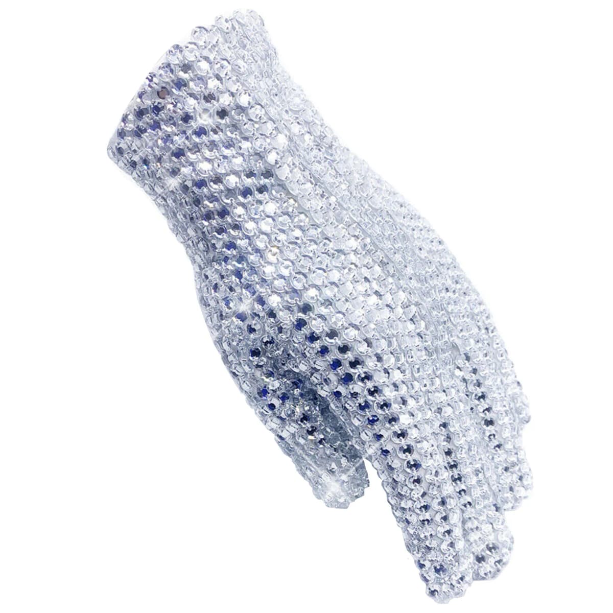 Handmade Silver FULL Crystal Sewn on Glove for Michael Jackson Rhinestone Collection Perfect for Impersonator Preformance