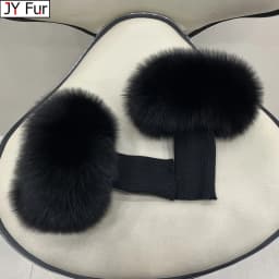 Fox Fur Cuff Arm Warmer Lady Bracelet Real Fur Wristband Glove High Quality Fox fur Cuffs Hot Sale Wrist Warmer