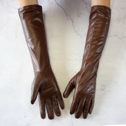 Long Leather Gloves Female Color Sheepskin Cloves Thin Section Over Elbow Long Velvet Lining Winter Warm Arm Set Free Shipping